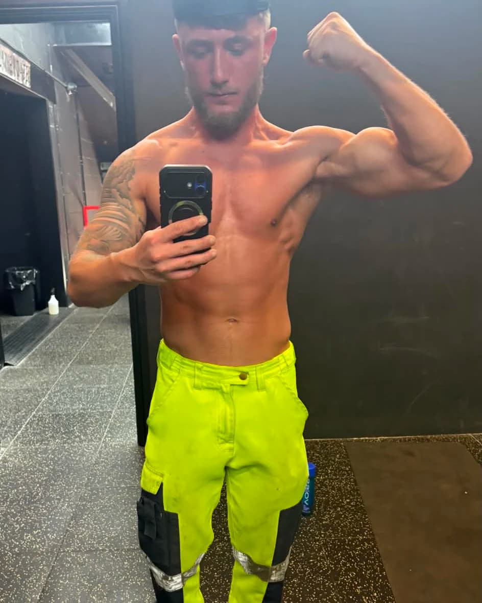 Declan now - around 72kg of natural muscle after documenting his journey.